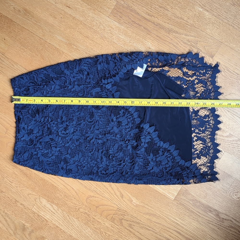 For Love and Lemons Maui Waui Lace Skirt Navy, XS - Picture 4 of 9